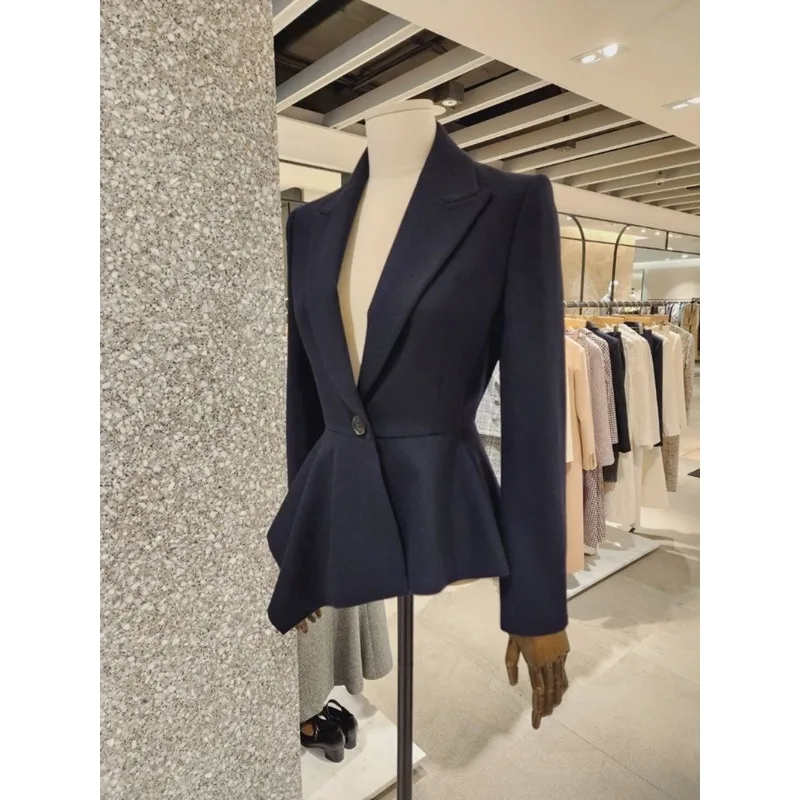 

One-button Small Blazer Women's Spring New Style Irregular Suit