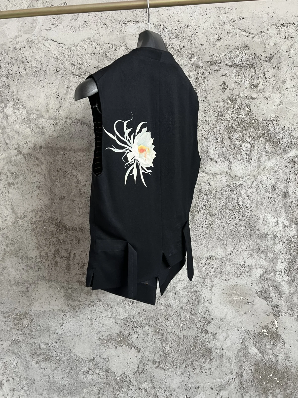 YAMAMOTOstyle Homme Men'S Suit Vest For Men Flower Waistcoat Unisex Gilet Men Vests For Women Simple Breasted Casual Man Vest