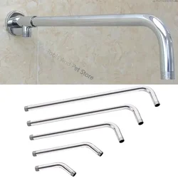 Stainless Steel Shower Head Extension Arm Wall Mounted Tube Rainfall Shower Head Arm for Bathroom Home Accessories