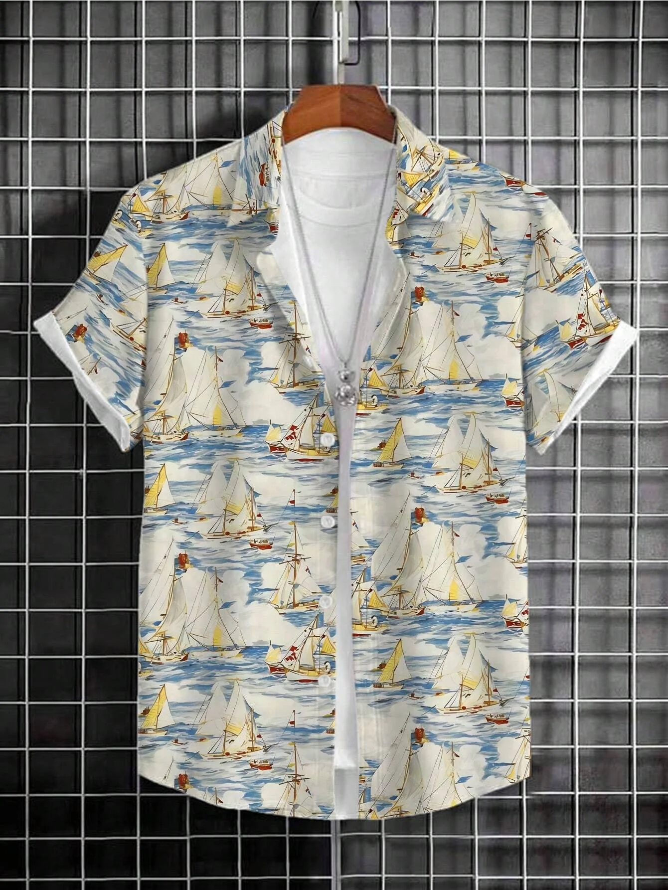 2024 summer Men\'s Shirt hawaiian shirts 3d Print Short Sleeve shirts Fashion High Quality Top Loose  Men Hawaii casual Clothing