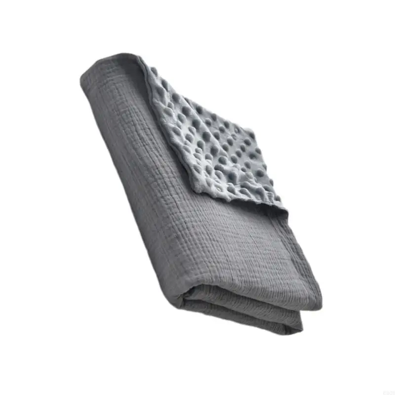 090B Bean Bean Dots Blanket منشفة حمام للرضع لحديثي الولادة مع دعم منقط