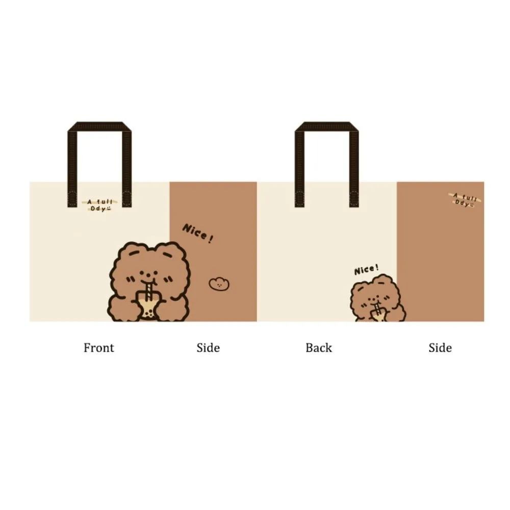 Hot Sale Non-woven Fabric Shopping Bag Large Capacity Trendy Underarm Bag Casual Waterproof Reusable Bag Daily Life