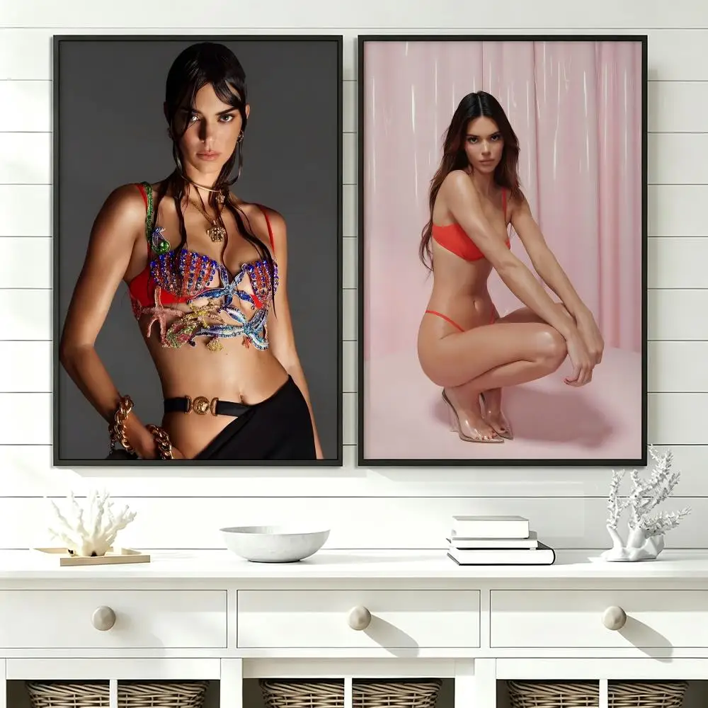 popular Kendall Jenner Poster Poster HD Trendy SelfAdhesive Wall Art Print For Living Room Bedroom Dorm Office Home Gift