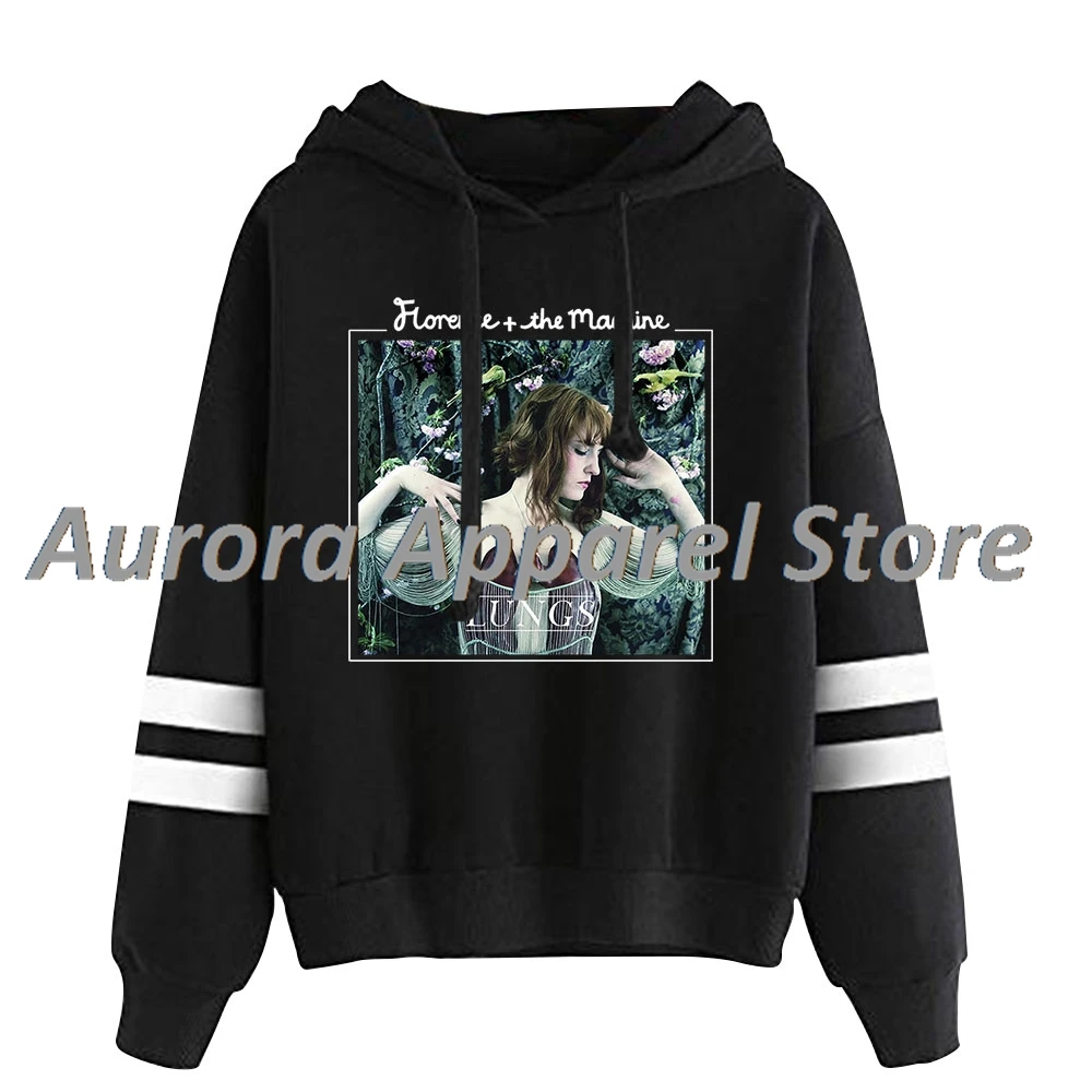 

Классический винтажный пуловер Florence Welch Flora, толстовки с капюшоном без карманов, уличная одежда с рукавами и параллельными штангами, толстовки