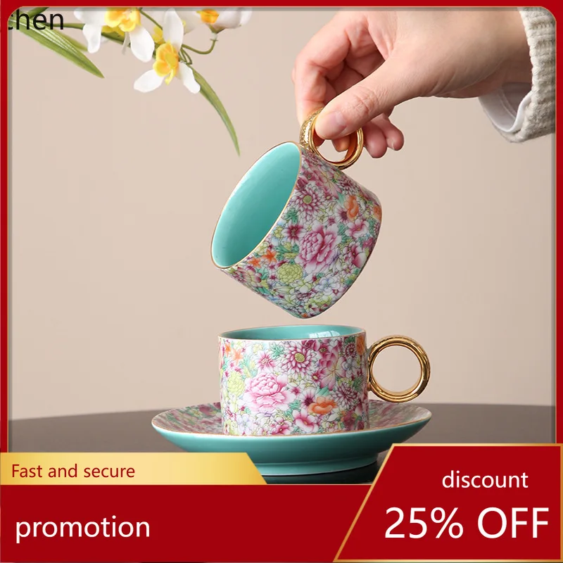 

Hxl high-end coffee mug - exquisite gift box ceramic latte cup
