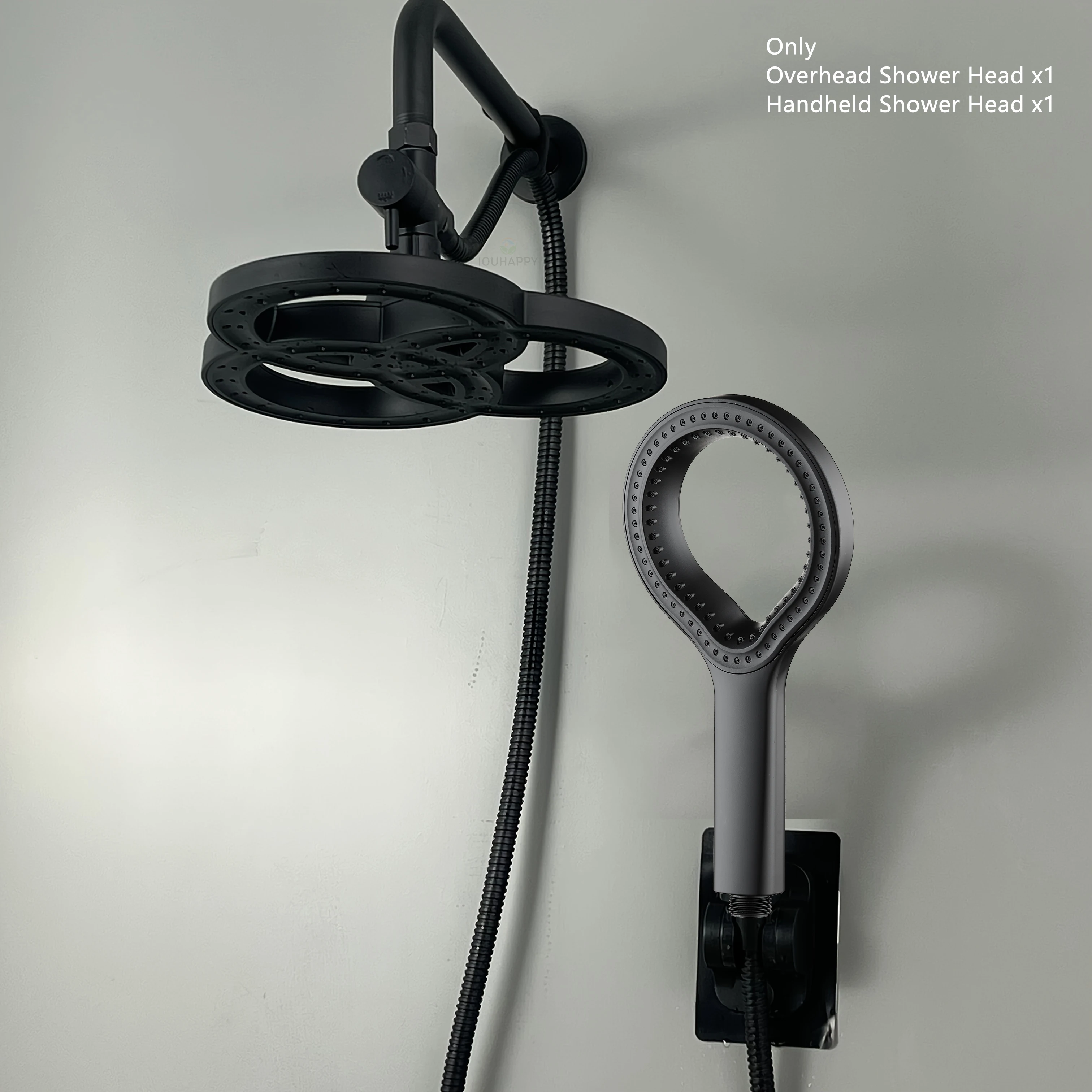 Schwarzer Überkopf-Duschkopf R – High Pressure Shower Head Handheld Bewertung und Preis