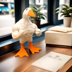 Funny creative muscle duck home decoration garden decoration home resin crafts wholesale
