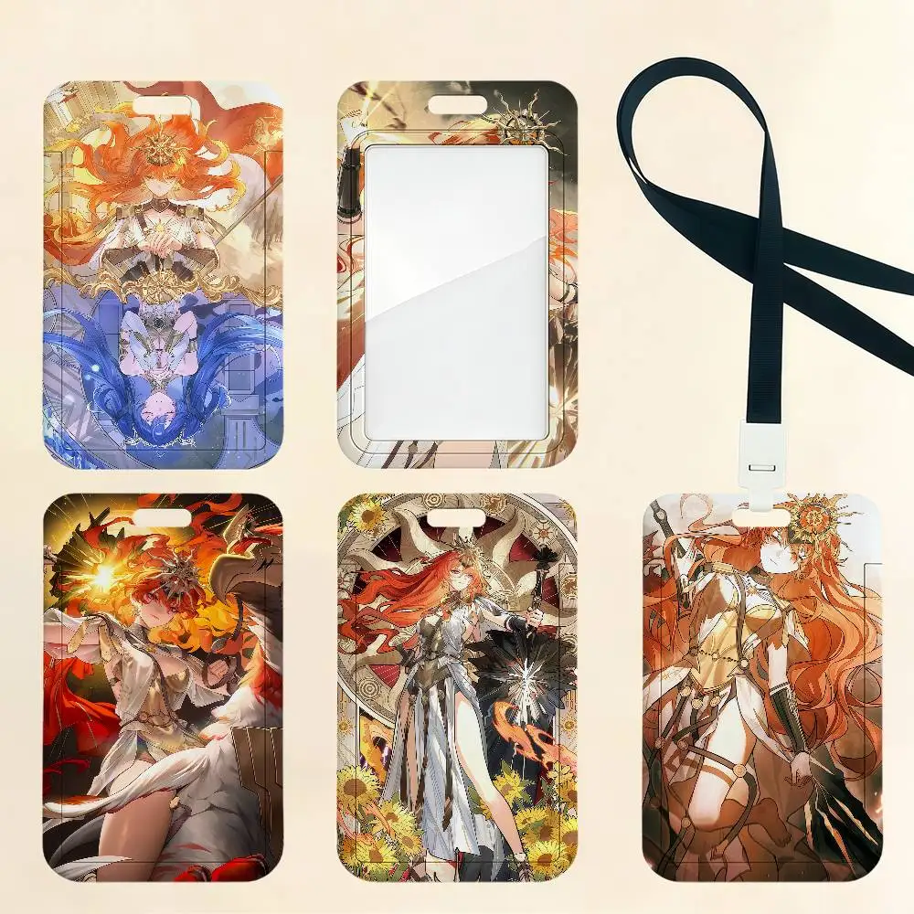 Wuthering Waves Augusta Card Holder Student ID Case Daily Use Subway Commute Work Cover Office School Bus Protector