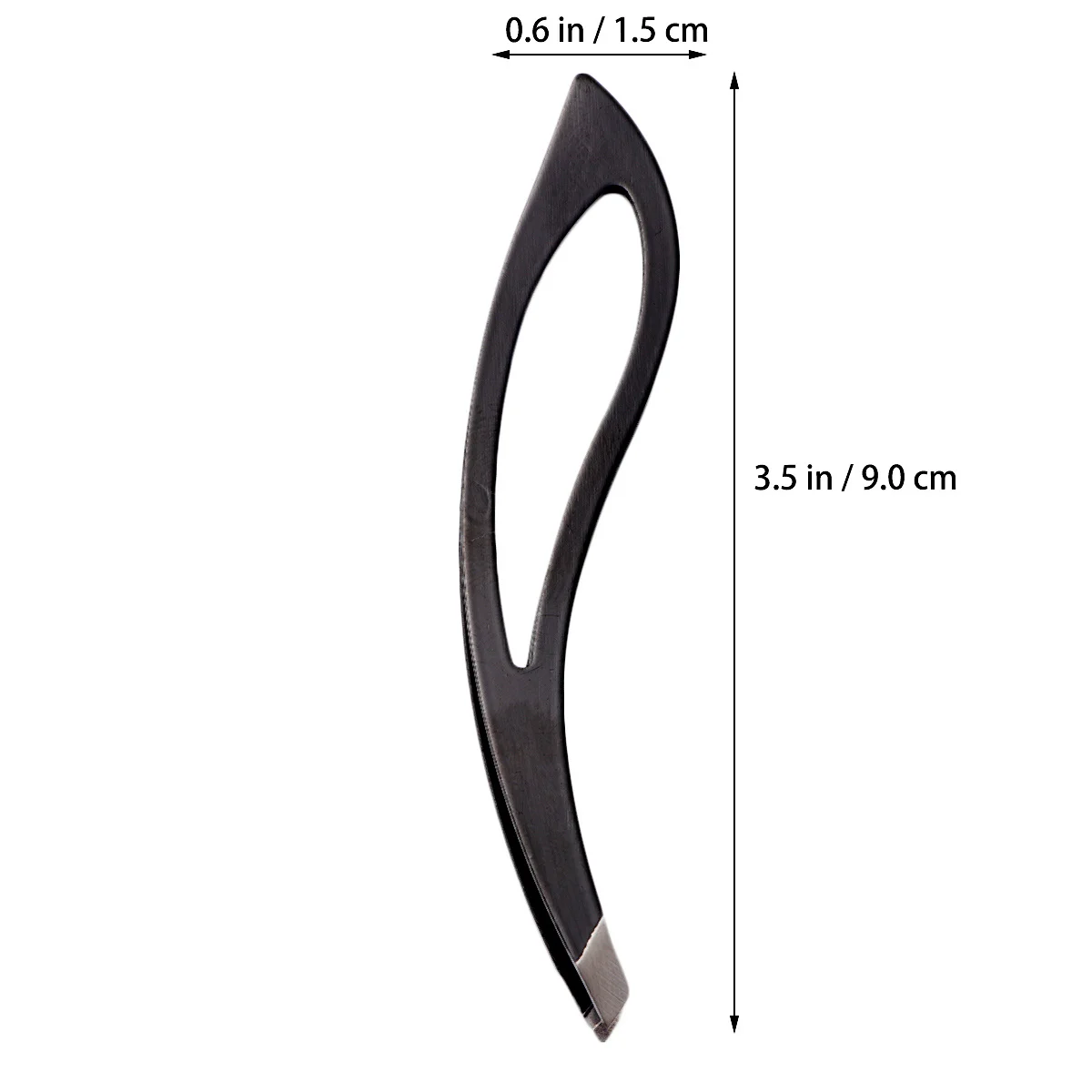 2 個の眉毛ピンセットステンレス鋼の斜め先端精密脱毛ツール顔眉毛トリミング眉毛リムーバー