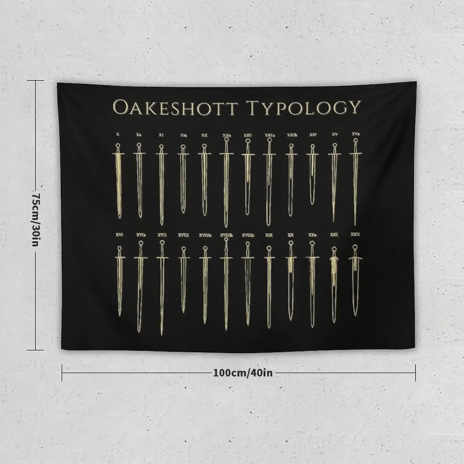 Swords of the Oakeshott typology Tapestry Cute Room Things Aesthetic Decoration Home Decorators Tapestry