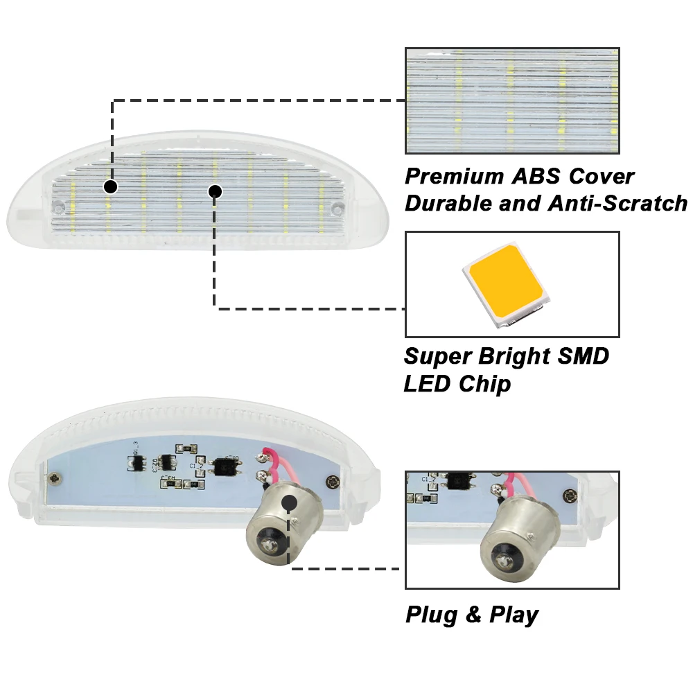 1PC 12V LED licencja Pate światło dla Renault Clio 2 wysokiej jasności numer rejestracyjny światła dla Renault Twingo bez błędu łatwa instalacja