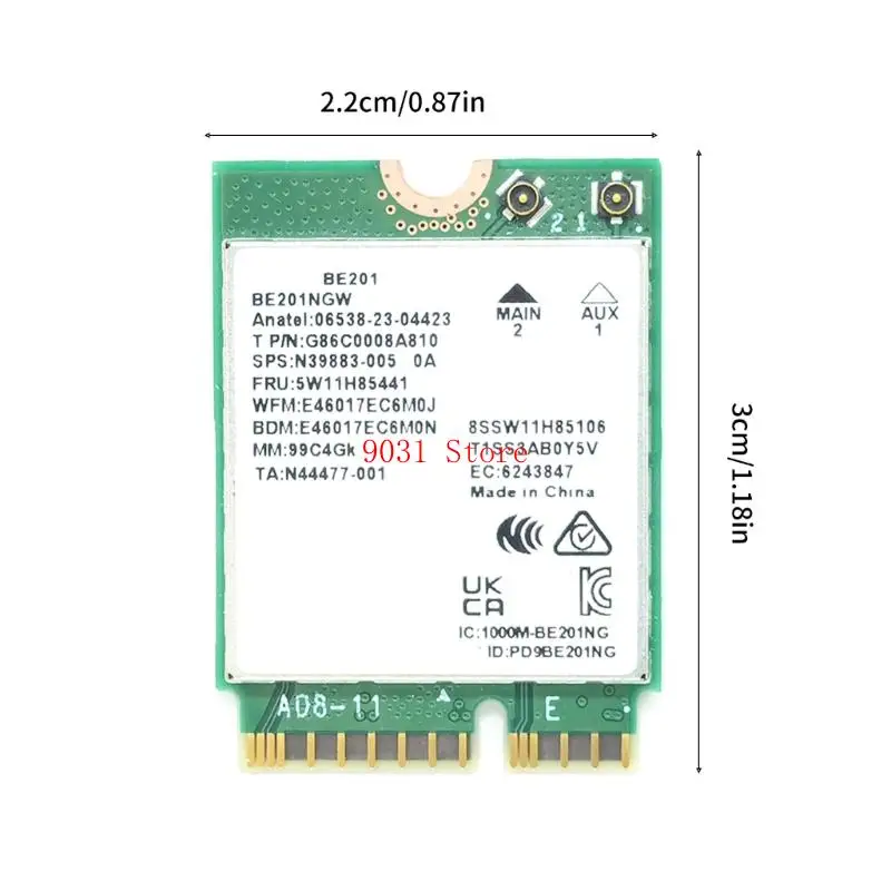 E201NGW WIFI 7 CNVIO3 Wireless Card Networking Adapter متوافق 5800 ميجابت في الثانية