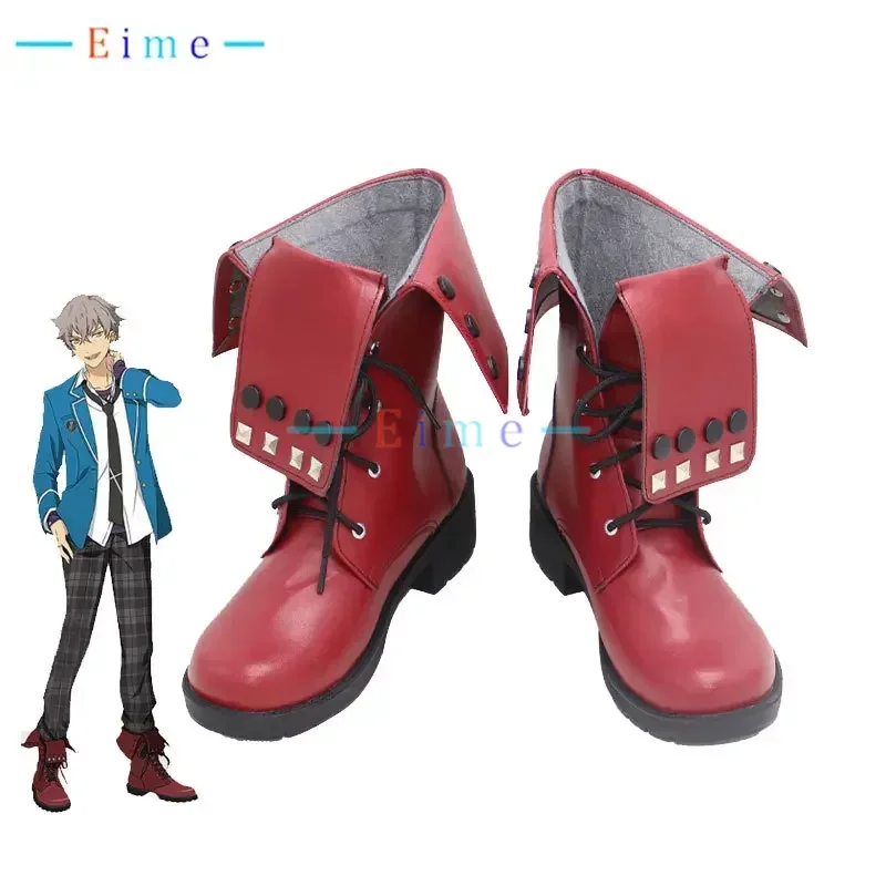 

Game Ensemble Stars Ogami Koga Cosplay Shoes PU Leather Shoes Halloween Carnival Boots Cosplay Prop Custom Made