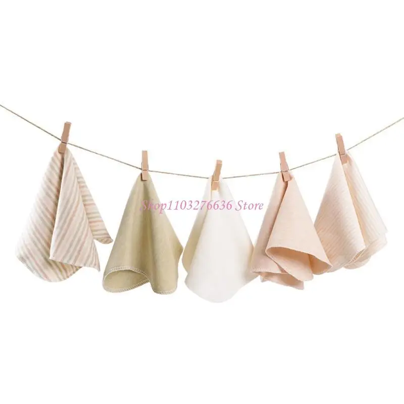 R6FD Trẻ mới biết đi thoải mái cho trẻ mới biết đi khăn mềm bông cho ăn vải