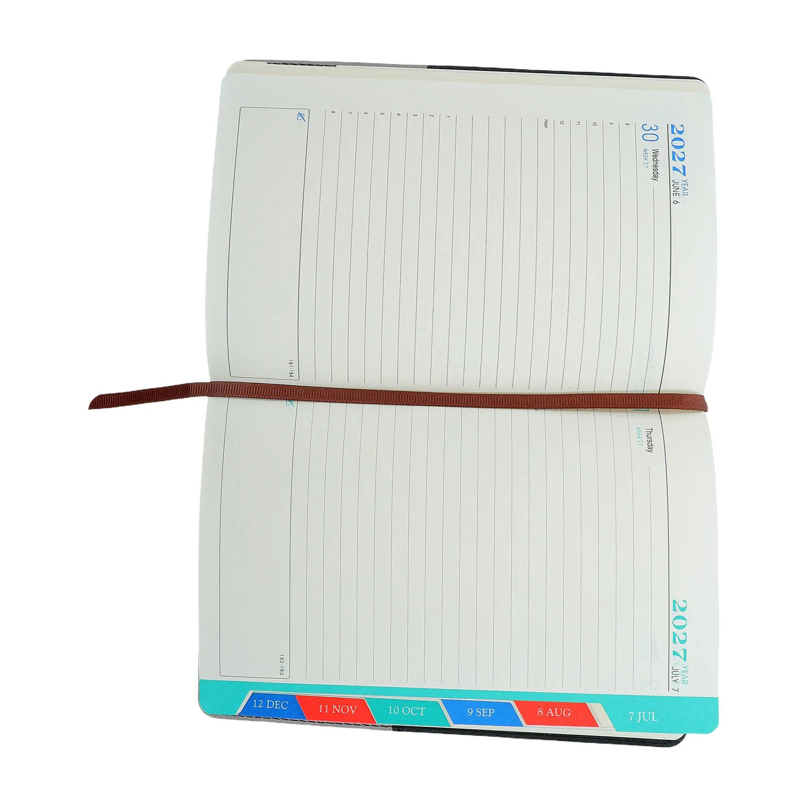 

2027 Daily Appointment Book A5 Soft Cover Diary Planner Color Blocked Two Tone Design for Students Professionals Academic