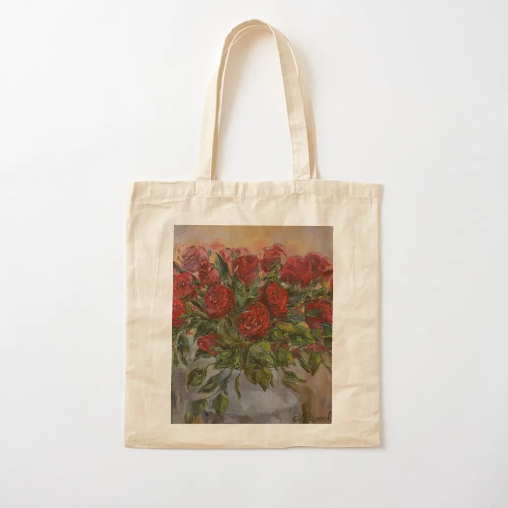 

Beautiful maroon roses for you. Tote Bag shopper bag women canvas Large bags for women Canvas Tote Bag