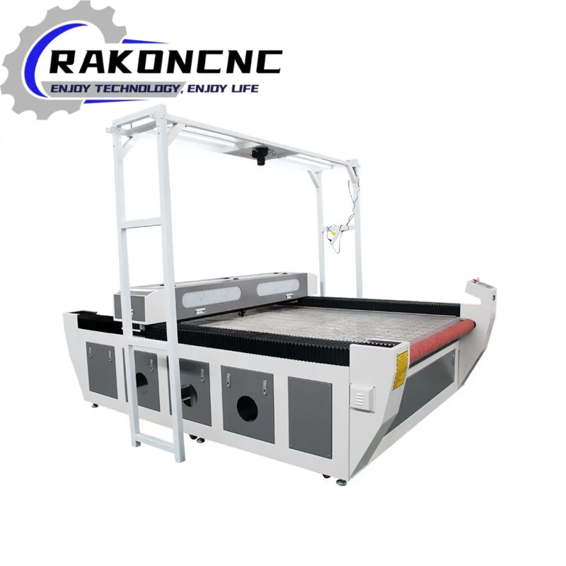 

Automatic 1626 CO2 Laser Cutting Machine Gantry Type Hiwin Guide Rails for Fabric Textile Leather AI PLT BMP Supported