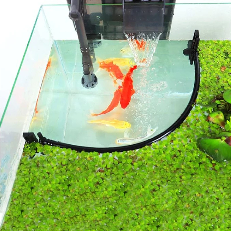 Aquarium Floating Plant Corral for Framed & Frameless Aquariums Intercepting Floating Plants Adjustable Height with Water Level
