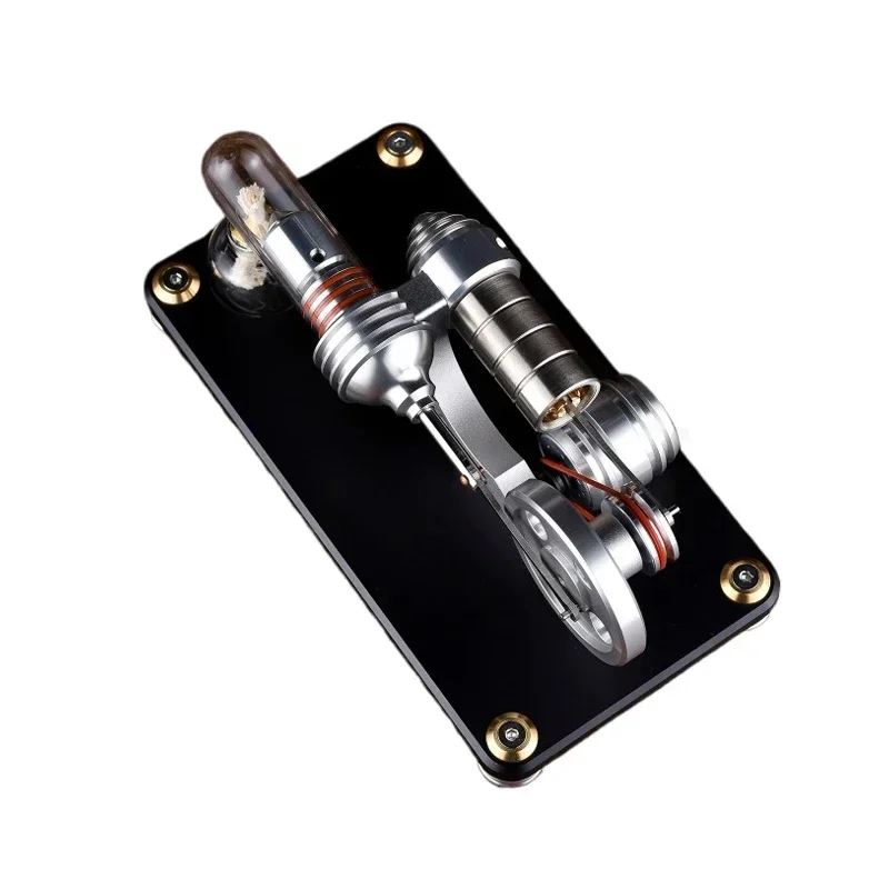 B-M Experimental Physics Black Engine DIY Micro External Combustion Engine Model Engine M14-03-L Toy