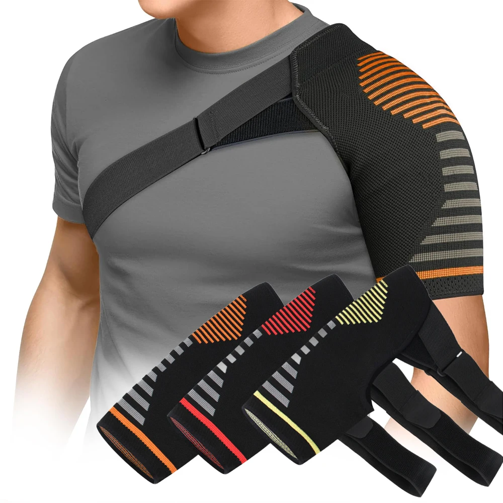 Adjustable Compression Shoulder Brace Orthopedic Support for Men Women, Rotator Cuff Tear, Shoulder Dislocation, Sprain Injury