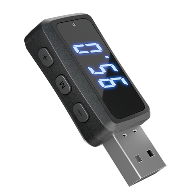 Carbluetooth 5.3 FM02 Sender Empfänger Freisprechen Mini USB Netzteil Car Kit Auto Wireless Audio Autoradio Langlebig