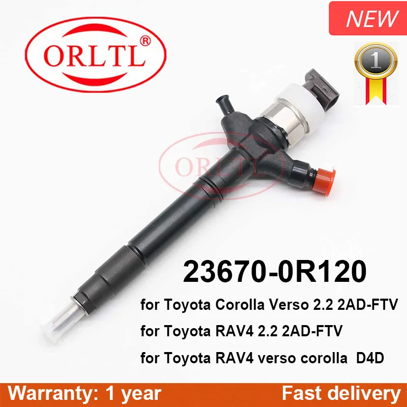 

Дизель 23670 0R120 236700R120 23670-0R120 для Toyota Corolla Verso 2,2 2AD-FTV ORLTL оригинальная Форсунка топливного инжектора