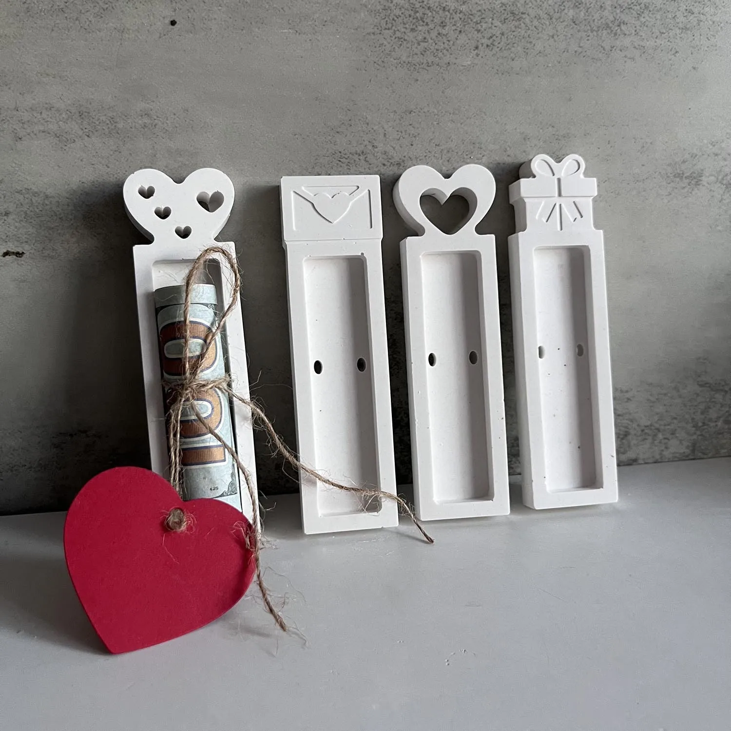 Chocolate Bar Fun Gift Bracket Mold DIY Festival Handmade Gift Storage Box Gypsum Silicone Mold Drop Glue Mold
