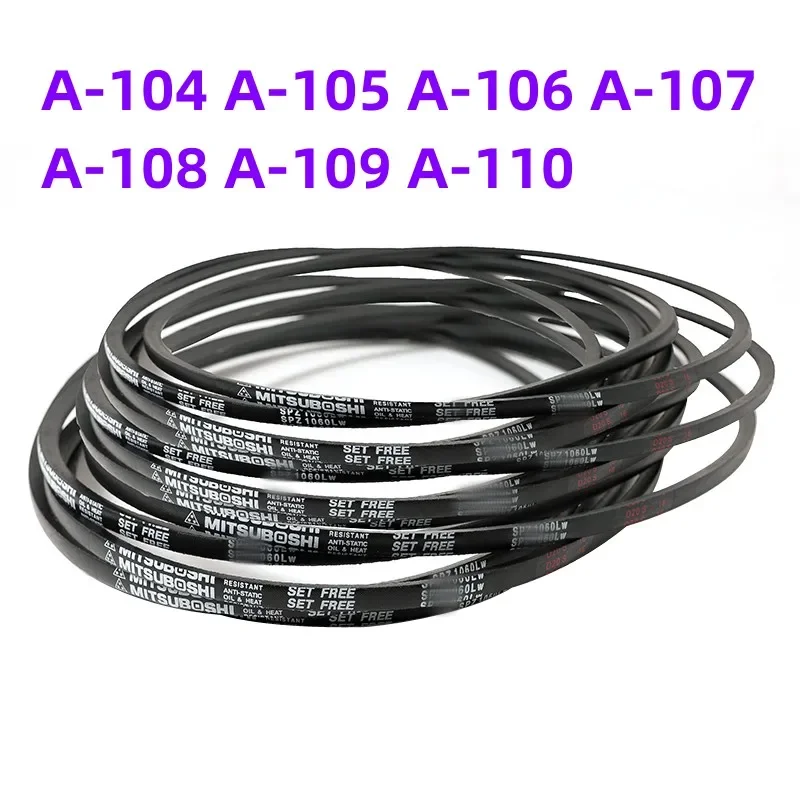 

Japanese MITSUBOSHI V-belt drive belt industrial belt A-belt A-104 A-105 A-106 A-107 A-108 A-109 A-110