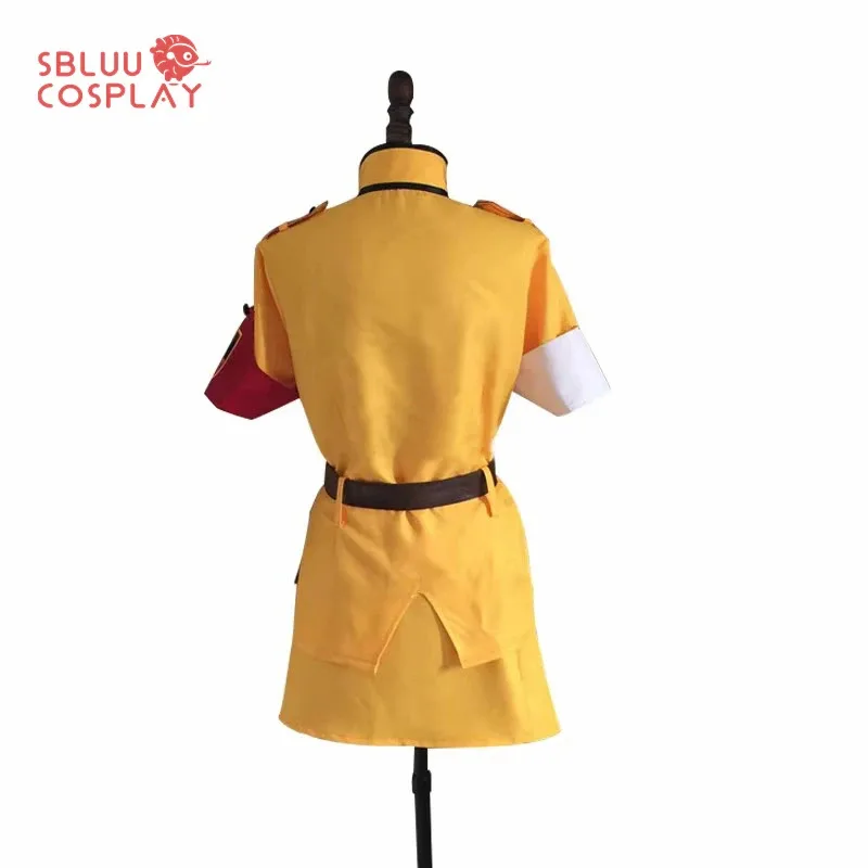 DY20SBluuCosplay Аниме Hellsing Seras Victoria Косплей Костюм Желтая форма с носками на заказ Любой размер25