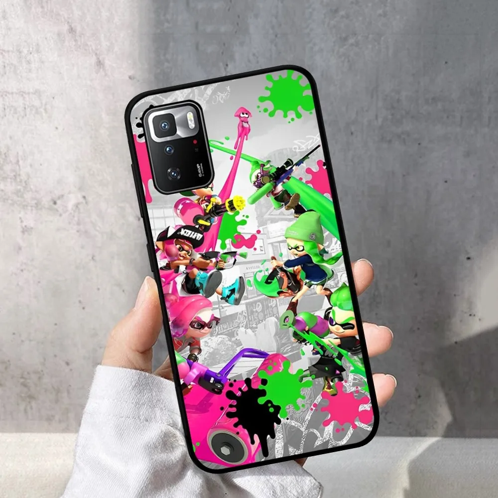 Video Game Splatoon Phone Case For Redmi Note 4 X 5 A 6 7 8 T 9 9S 10 11 11S 11Epro Poco M3 pro