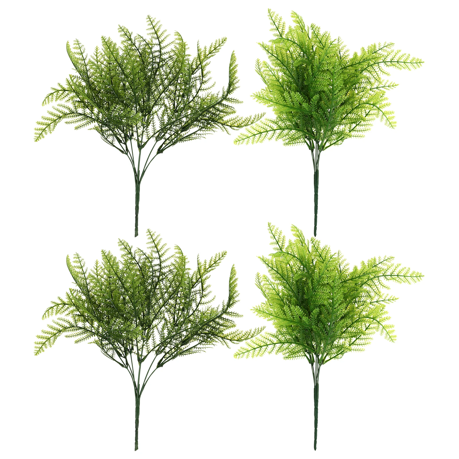 

4 Pcs Artificial Green Plants Faux Fern Fish Tank Decoration Eco Friendly Aquarium Scenery Plastic Plant Fake Ferns