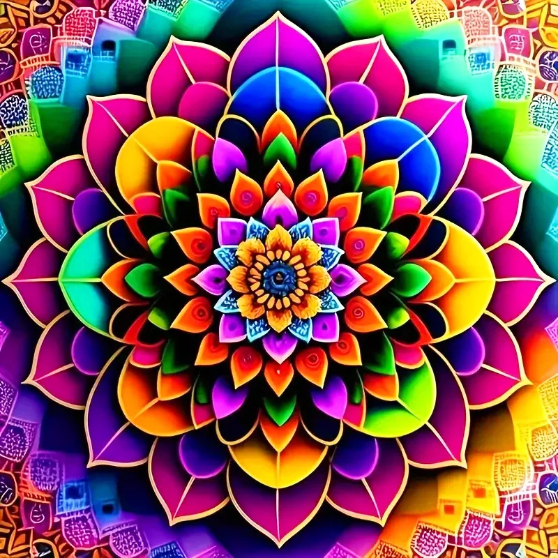 Huacan Diamond Painting Set Tai Chi Zonnebloem Full Vierkante Ronde Mozaïek Borduurwerk Yin Yang Landschap Home Decor