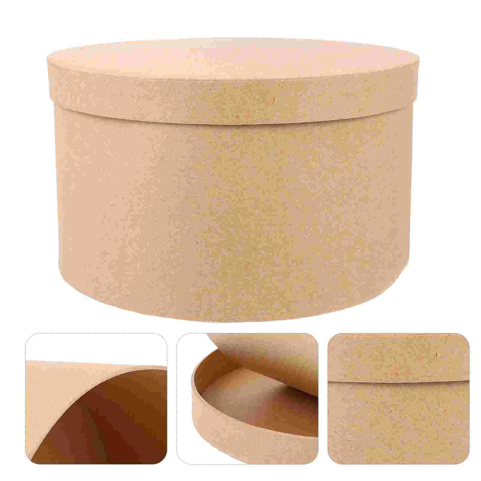 Yogurt Containers Round Cake Box Biscuit Kraft Paper Cookie Case Packing Supplies Pulp Khaki Multi-function Bakery Mother