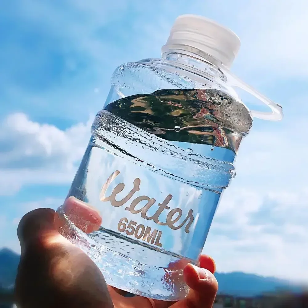 Mini Bouteille d'Eau en Plastique de 650ml, Portable, Grande Capacité, pour dehors en Plein Air, Randonnée, bug astique, Hi, E27