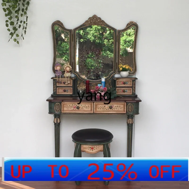 

Lcx Dresser Bedroom Vintage Dresser Pastoral Painted Furniture Dresser Table