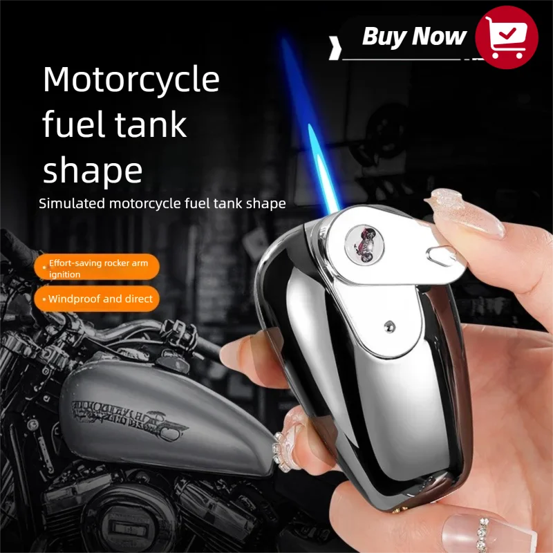 

Creative Design Lighter with Rocker Arm for Direct Ignition Windproof Personalized and Exquisite Small Gift Butane Lighter