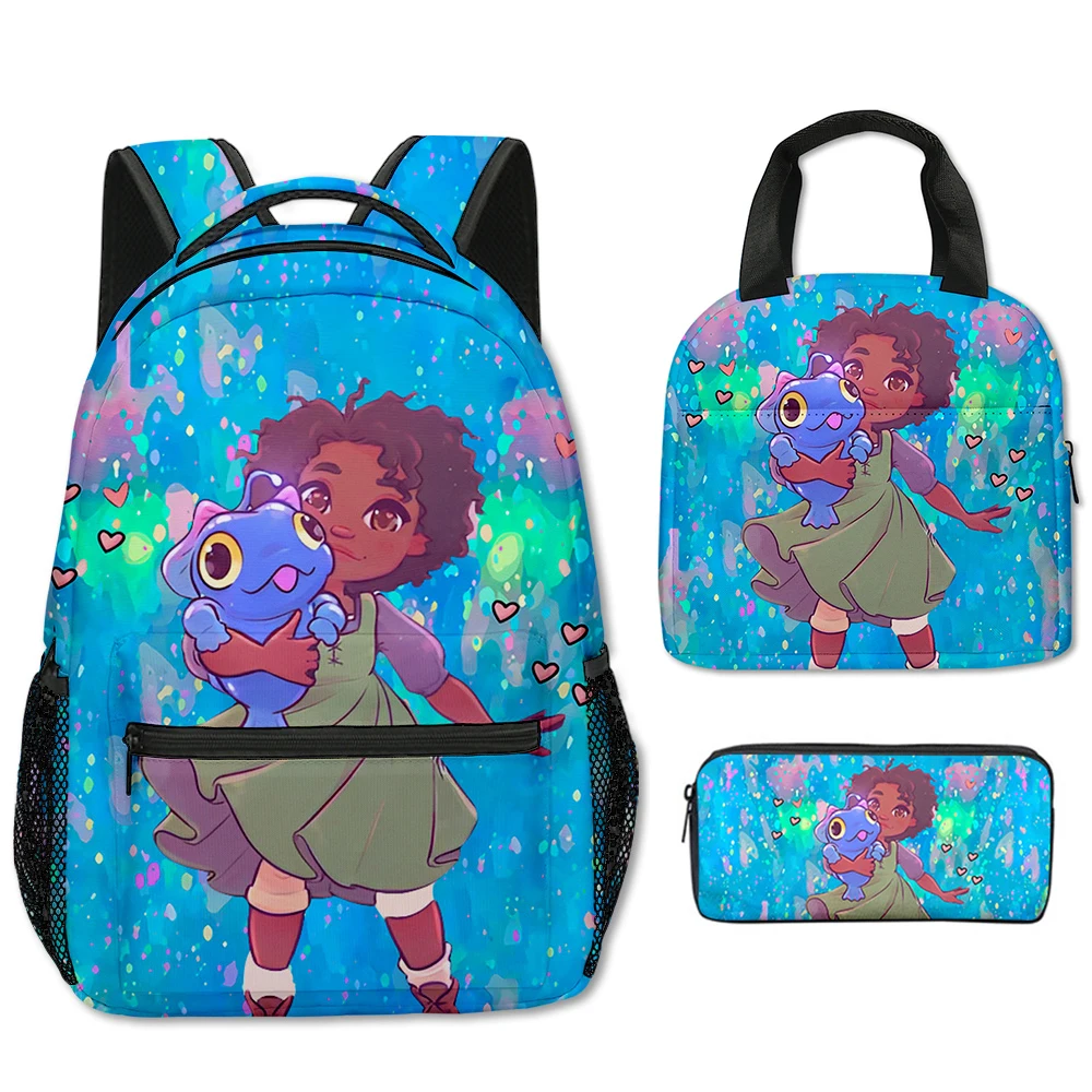 Classic Popular Funny the sea beast 3D Print 3pcs/Set School Bags Travel Notebook Backpack portable Lunch bag Pencil Case