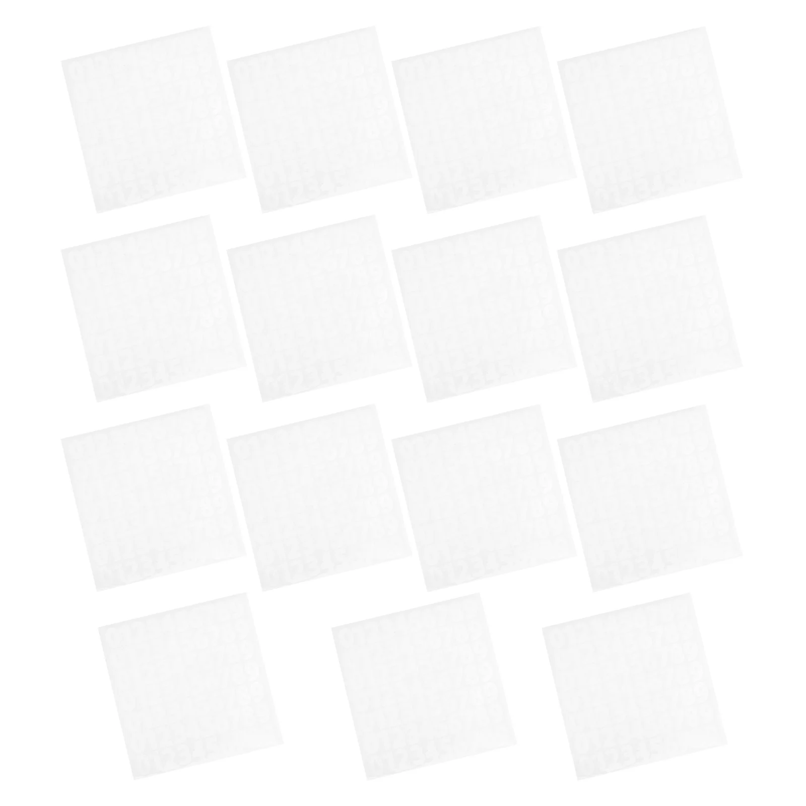 

15 Sheets Waterproof Digital Stickers Address Numbers Adhesive Self-adhesive Door Vinyl Sign