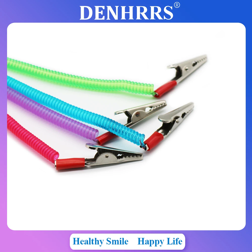 

1 шт., стоматологические зажимы для нагрудников из нержавеющей стали, цепочка, автоклавируемый силиконовый зажим, красочный зажим для нагрудника, держатель для салфеток, стоматологический одноразовый