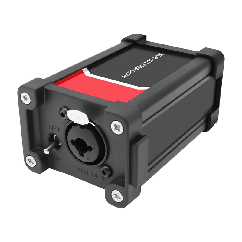 AT21-XLR/6.35Mm TRS Stereo Audio Isolator Audio Isolator Noise Reduction For Hifi Mixers Subwoofer And Sound System