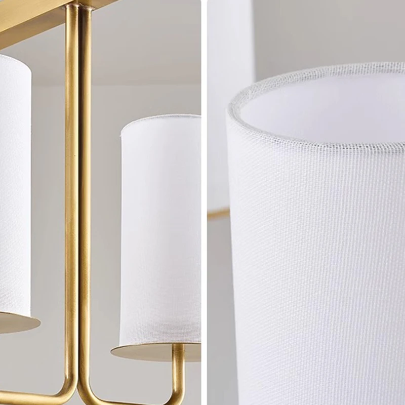 Promotional gold color full copper fabric chandelier,dining room,living room indoor home ceiling lighting decorative lamp,D90cm.