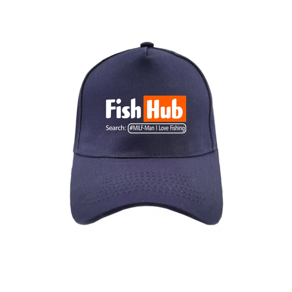 Sunmmer Funny Fish Fishing Baseball Caps Women Men Adjustable Snapback Unisex Fishhub Hats MZ-499