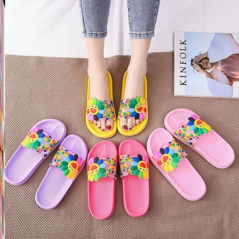 

Suower Slippers Women's Summer Batoom Bathing Couples Indoor Anti-slip Comfortable Cool Slippers EVA Soft Bot
