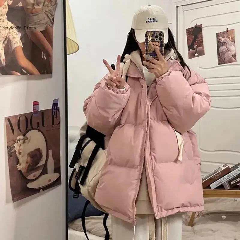 Salt Studio Cotton Jacket for Women Thick Autumn and Winter Styles Loose and Versatile Forest Cotton Jacket for Students