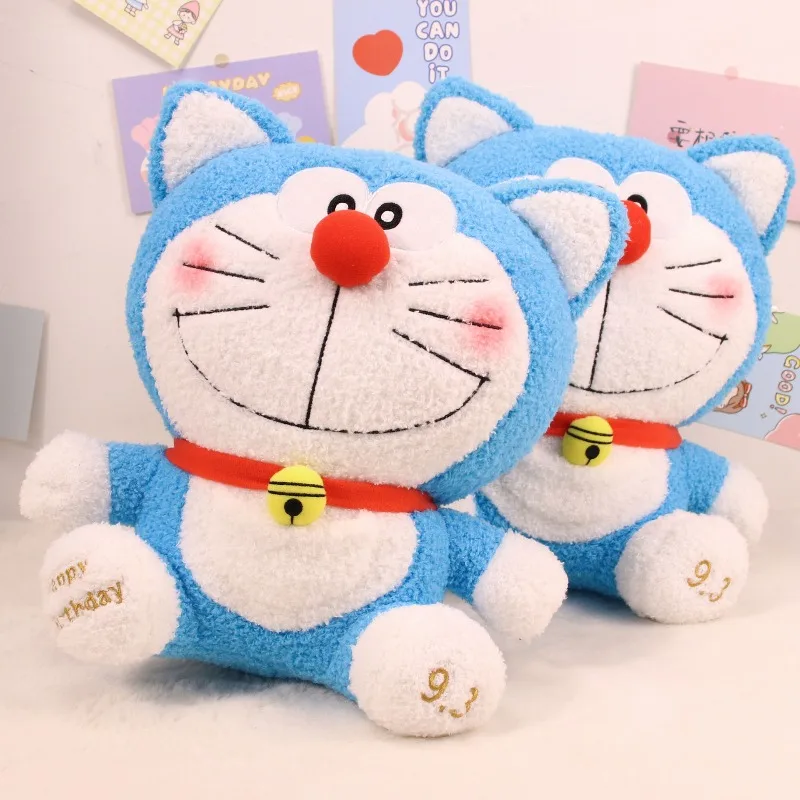 

Милая креативная мультяшная плюшевая игрушка Дораэмон, 30 см, новая версия 9.3 Birth Edition, синий толстый робот-кот, подарок на праздник