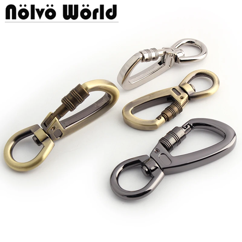 

20-100pcs 13-15-21mm Metal Heavy Duty Swivel Clasps Pet Snap Hook With Lock For Dog Collar Keychain Hook Buckles DIY Accessories