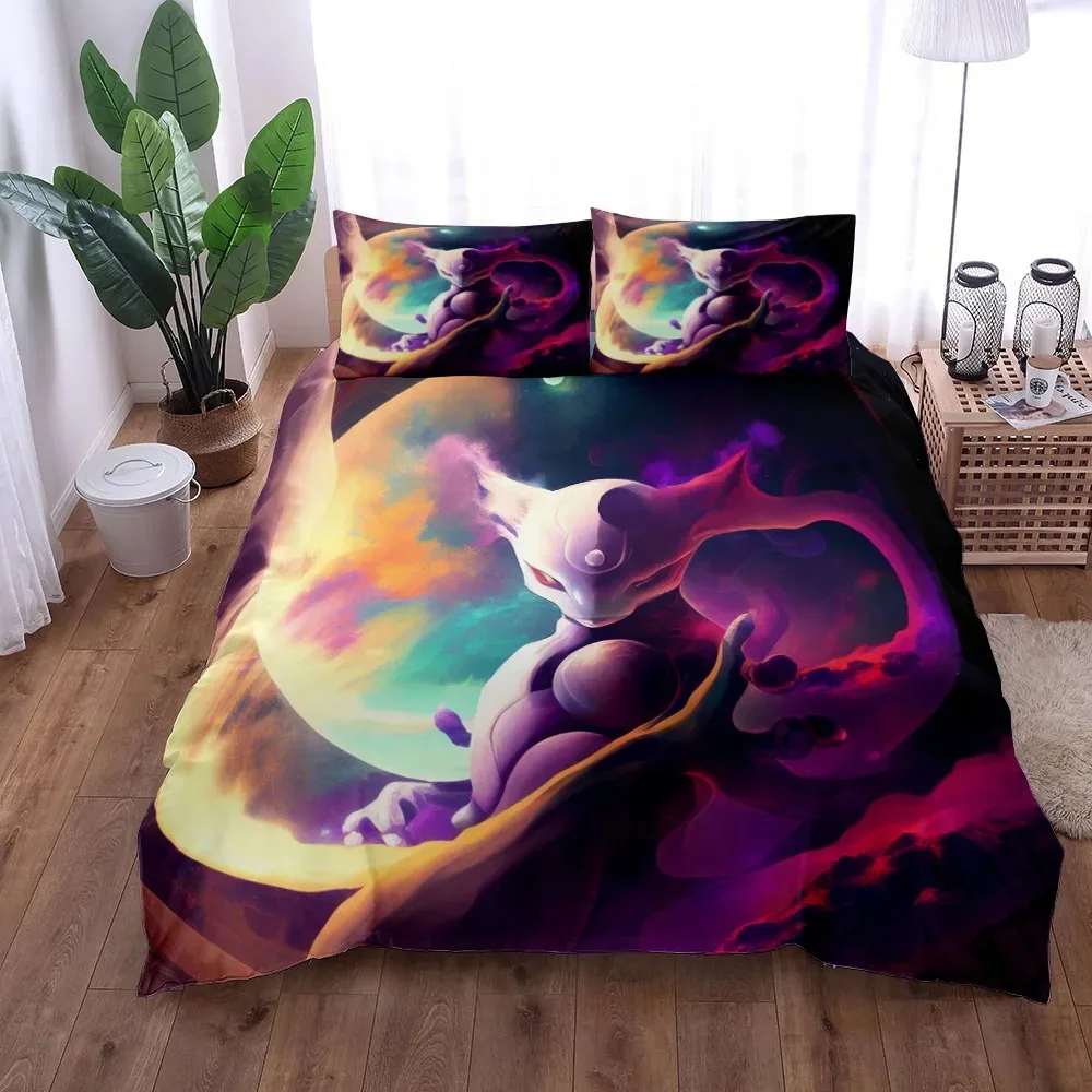 Memorable Switch Digital Drawing Duvet Cover Set UK Single Double Queen US Twin Full King Size pkm Bed Linen Set