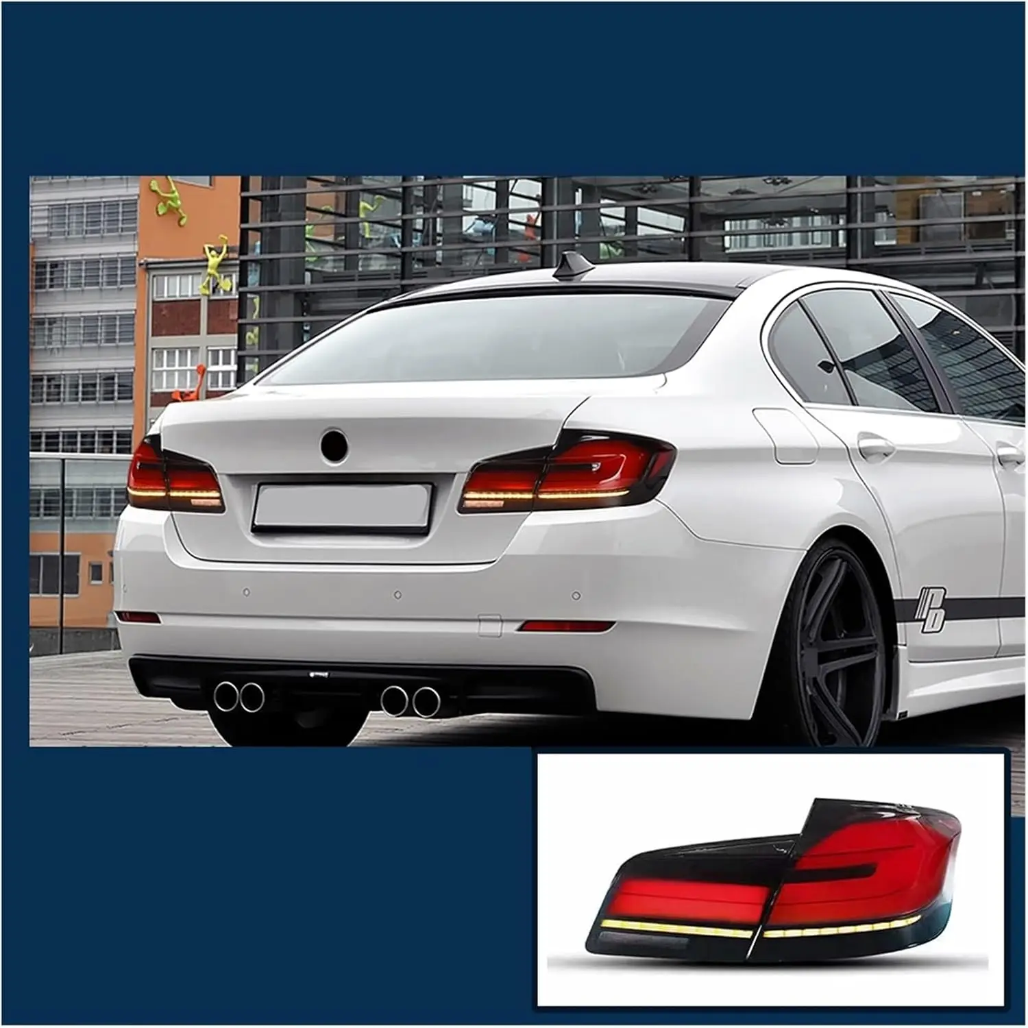 For  F10 F18 2011-2016 Auto Taillight Assembly LED Upgrade M5 Design Dynamic Signal Lamp Car Lights Accessory Tool