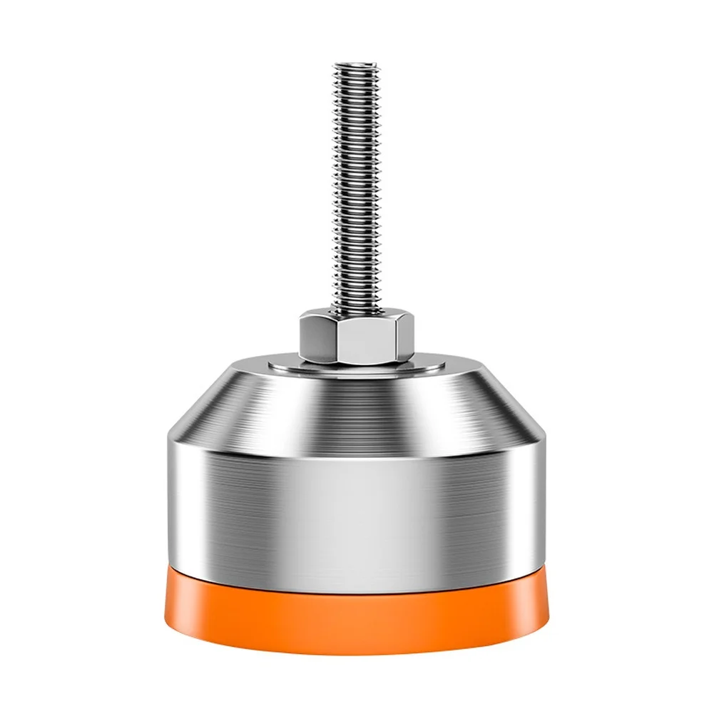 Adjustable Leveling Feet Stainless Steel M6 with Extended 30mm Screw and Silent Hard Rubber Pads for Machine Stabilization