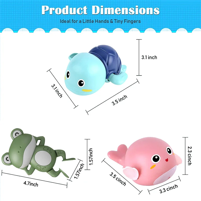 Baby Bath Toys For Children New Baby Bath Swimming Bath Toy Cute Frogs Clockwork Bath Toy brinquedos infantil игрушки для детей